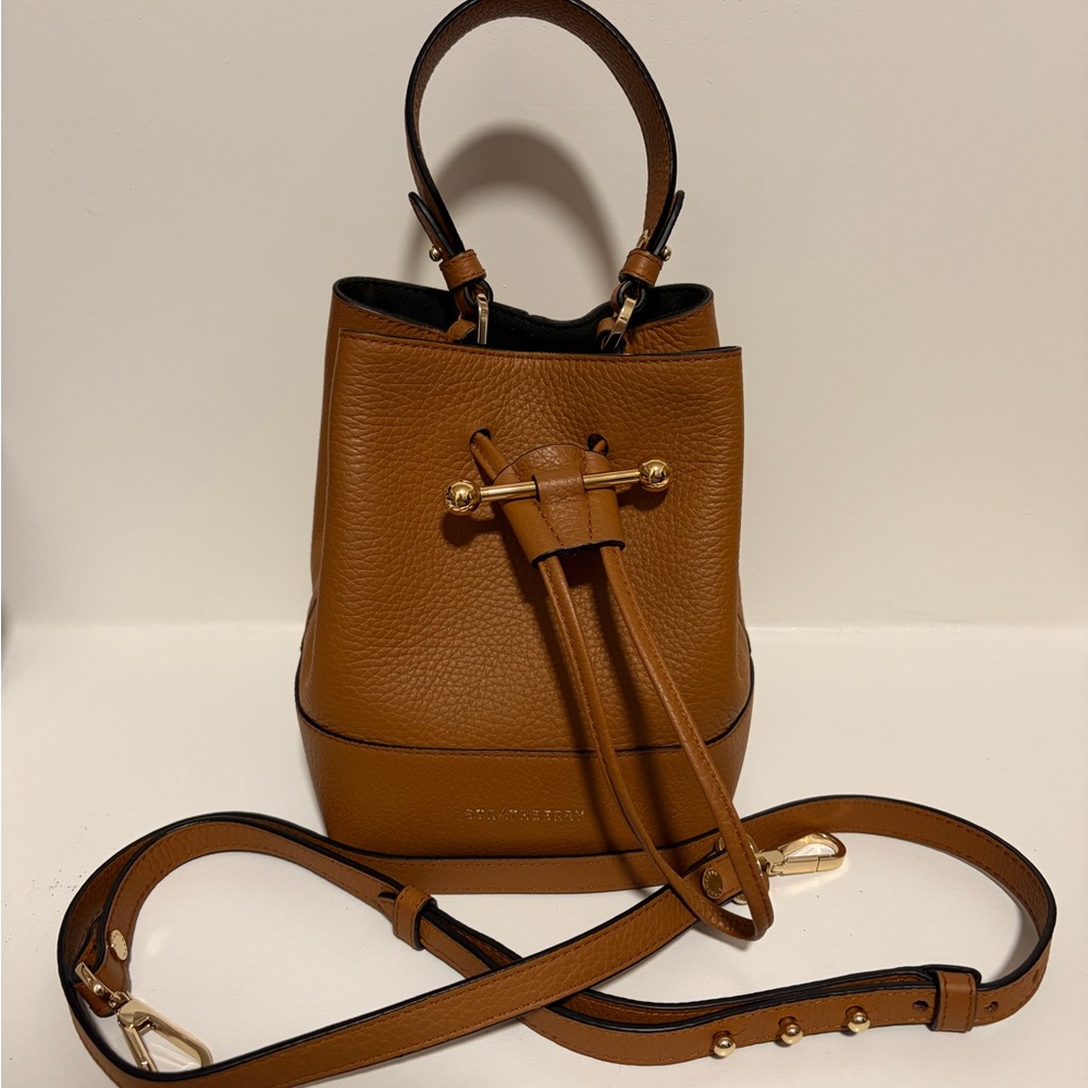 Strathberry Lana Osette Tan Bucket Bag